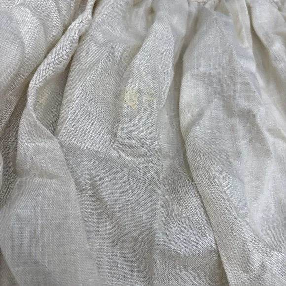 VTG CHRISTENING HANDMADE Off WHITE CROCHET GOWN DRESS BABY Bonnet Booties Slip - Picture 7 of 9